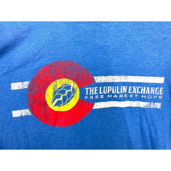 Men's Short Sleeve The Lupulin Exchange Brewing Hops Graphic T Shirt Size XL - Picture 1 of 5